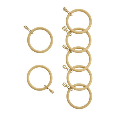 Argos Argos Home 20 Metal Curtain Rings - Light Oak Effect- Buy online at McGrocer