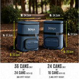 Ninja FrostVault Go cooler backpack blue 17L, imported from the UK