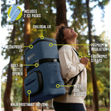 Ninja FrostVault Go cooler backpack blue 17L, imported from the UK