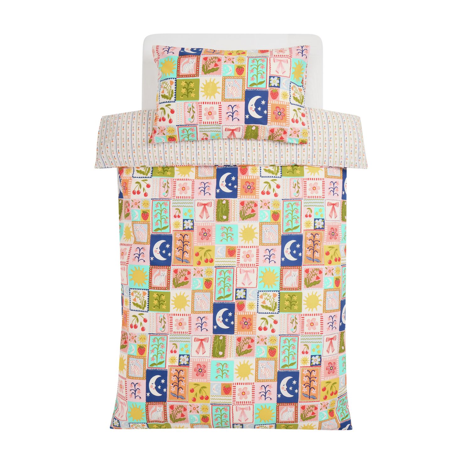 Argos Home Celestial Floral Cream Kids Bedding Set - Double