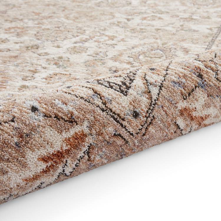 Think Rugs vintage beige short pile rug 120x170cm (British brand)