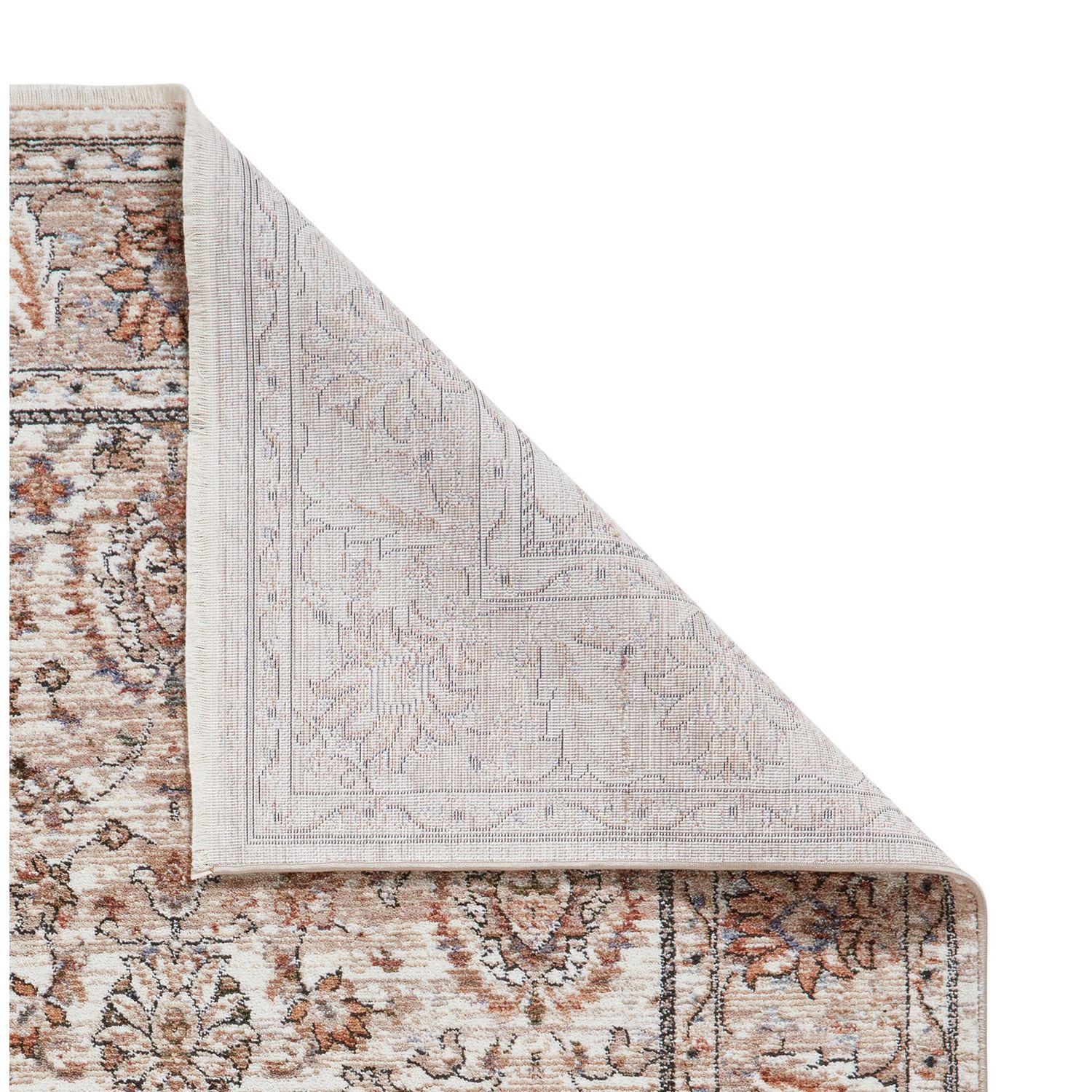 Think Rugs vintage beige short pile rug 120x170cm (British brand)