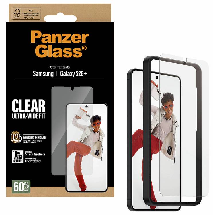 PanzerGlass screen protector for Samsung Galaxy S26+ UK version