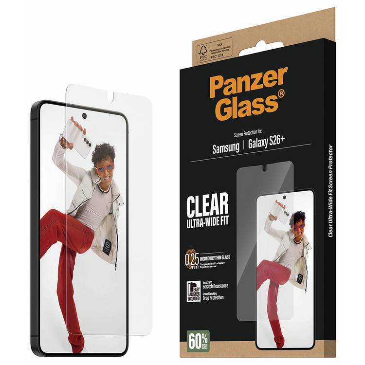 PanzerGlass screen protector for Samsung Galaxy S26+ UK version