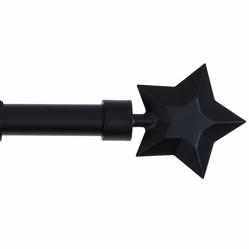 Argos Home black extendable curtain pole 120-210cm, imported from the UK