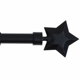 Argos Home black extendable curtain pole 120-210cm, imported from the UK