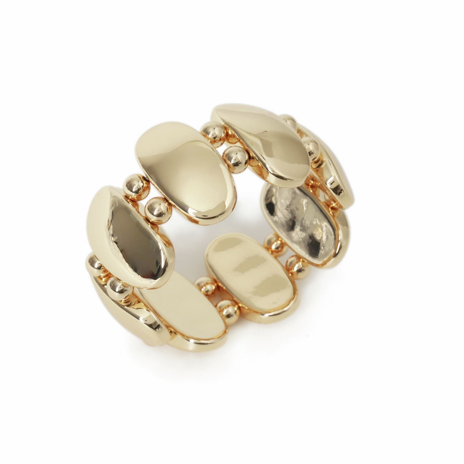 Freedom gold tone oversized oval bracelet 19cm - British product