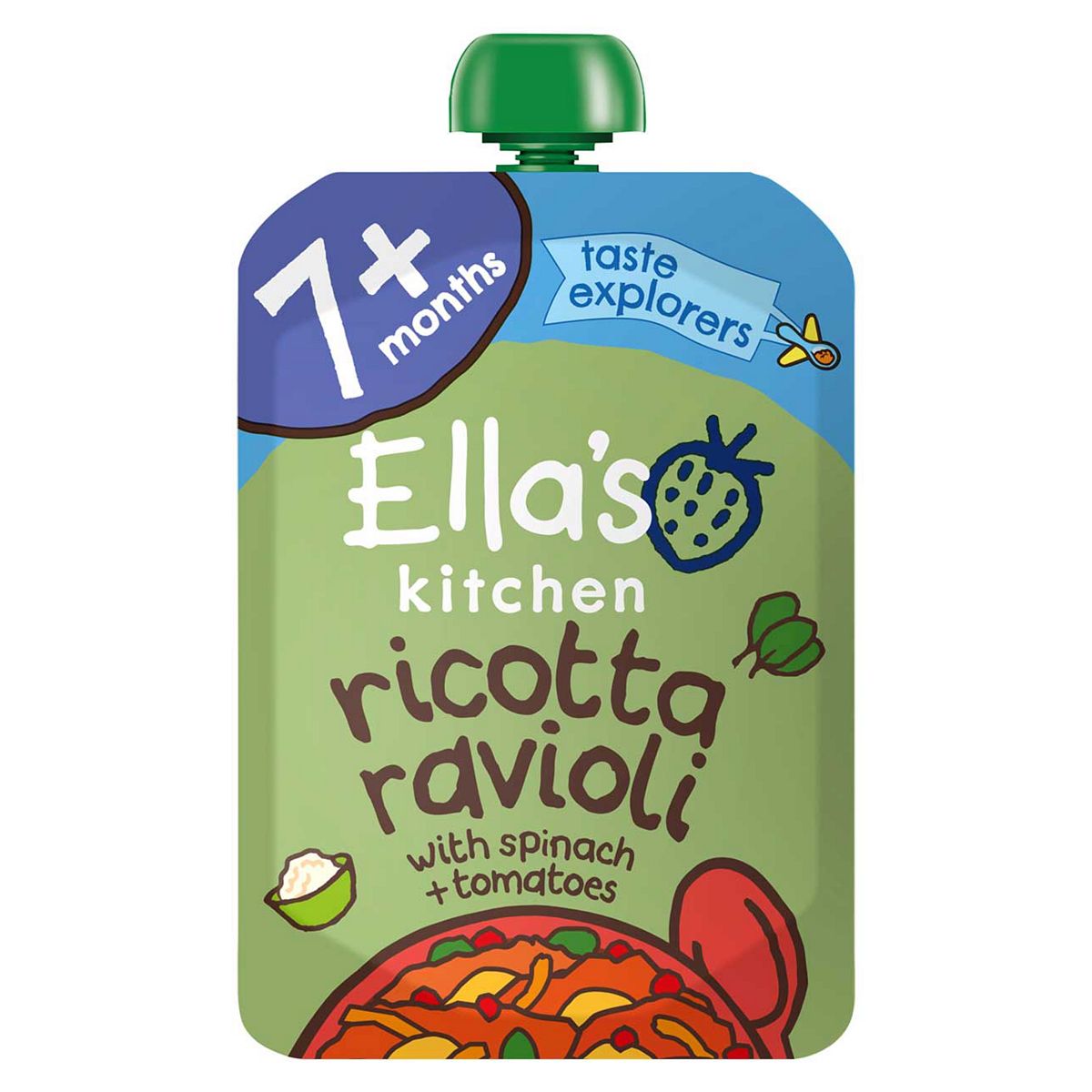 Ella's Kitchen Organic Spinach Ricotta Pasta Baby Food Pouch 7+ Months 130g GOODS Boots   