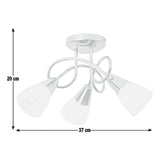 Argos Home Curico chrome ceiling light (British brand)