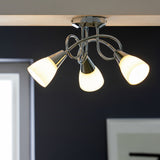 Argos Home Curico chrome ceiling light (British brand)