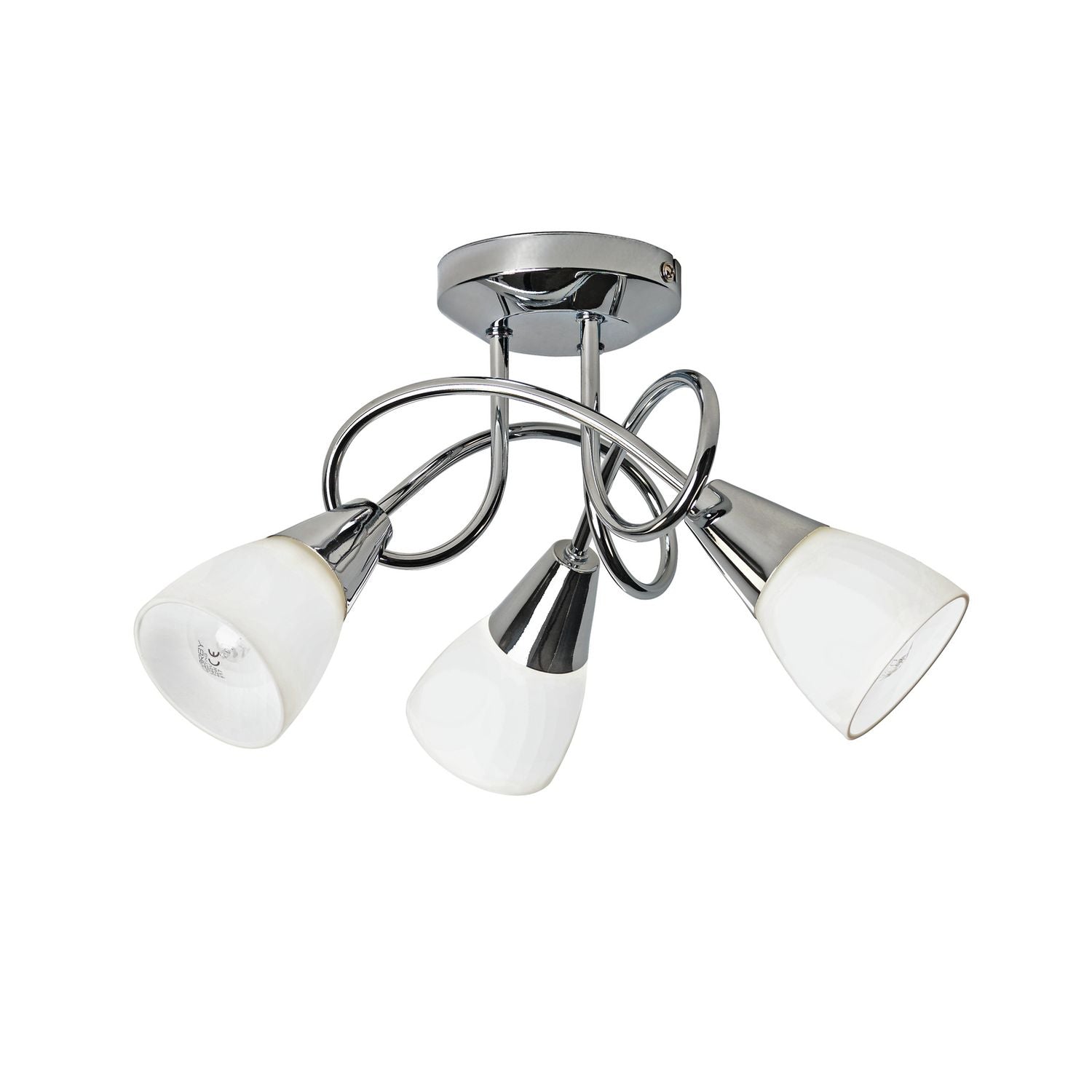 Argos Home Curico chrome ceiling light (British brand)