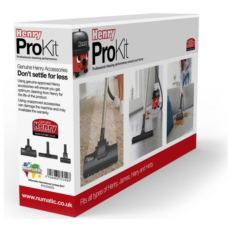 Henry Pro cleaning kit with attachments for vacuum, imported from the UK