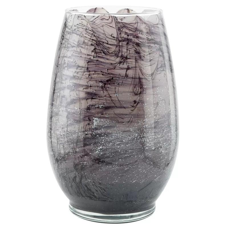 Northern Lights hand painted glass candle, imported from the UK