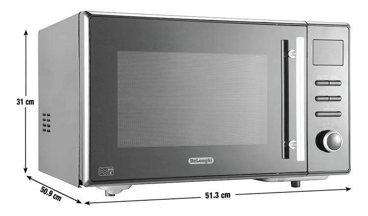 De'Longhi 900W Enamel Cavity Combination Microwave - Black