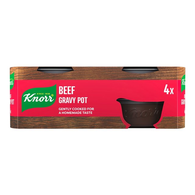 Knorr 4 Beef Gravy Pots   4 x 28g