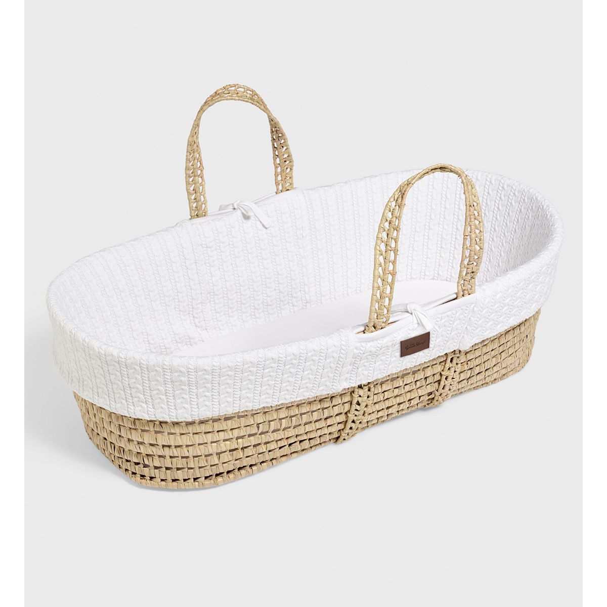 The Little Green Sheep Organic Knitted Moses Basket & Mattress - White GOODS Boots   