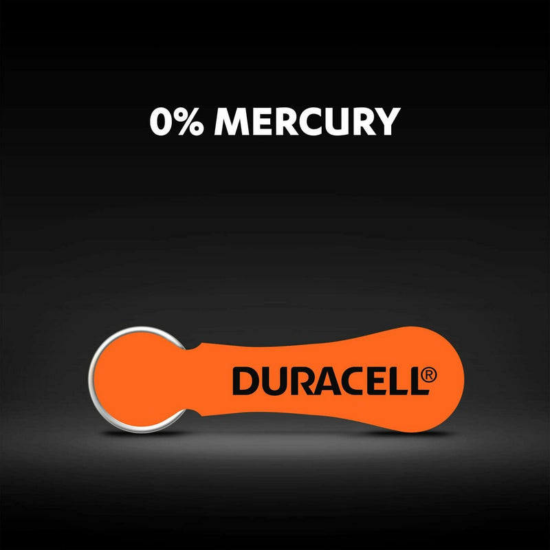 Duracell Size 13 batteries pack of 6, imported from the UK