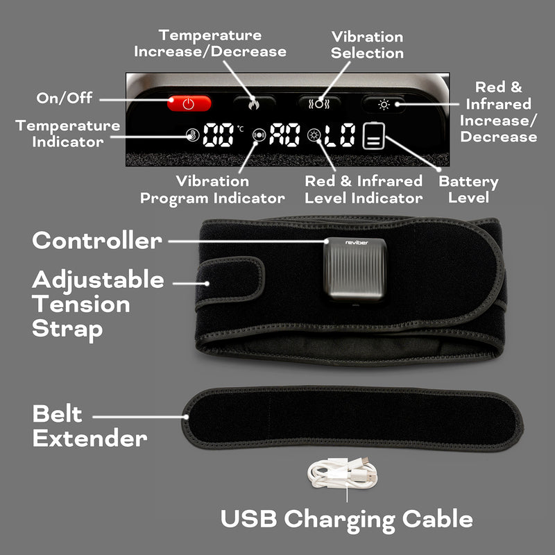 Reviber back therapy belt infrared heat vibration - British product