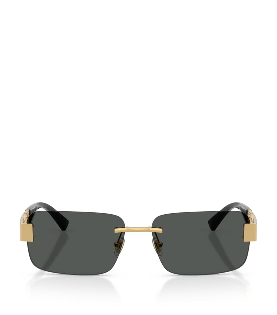Versace metal rectangular sunglasses, UK version
