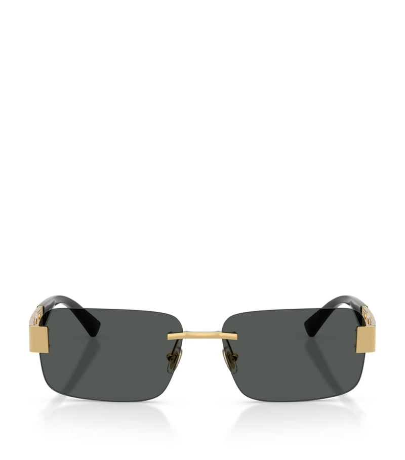Versace metal rectangular sunglasses, UK version