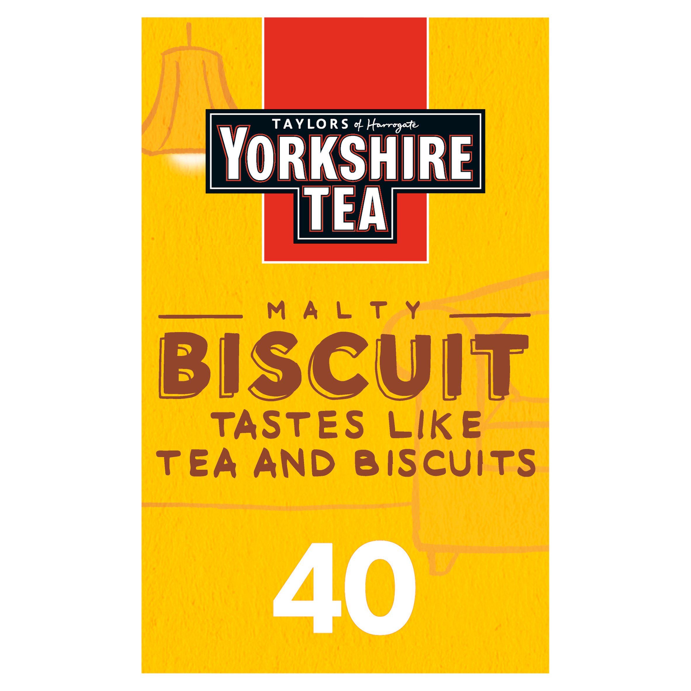 Yorkshire Tea Biscuit Brew x40 Tea Bags 112g All tea Sainsburys   