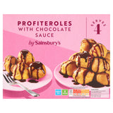 Sainsbury's Profiteroles & Chocolate Sauce 260g GOODS Sainsburys   