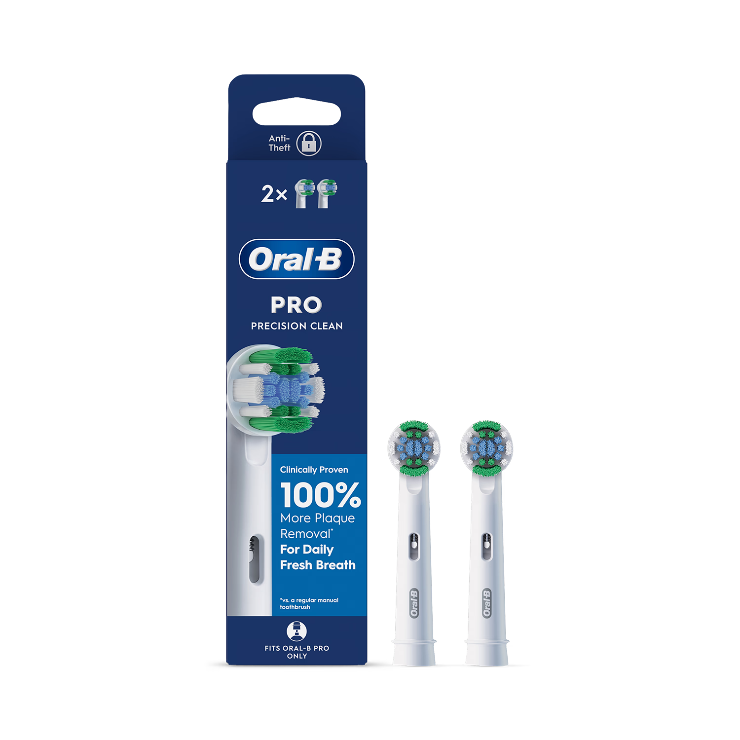 Oral-B Pro Precision Clean toothbrush heads 2 count (British brand)