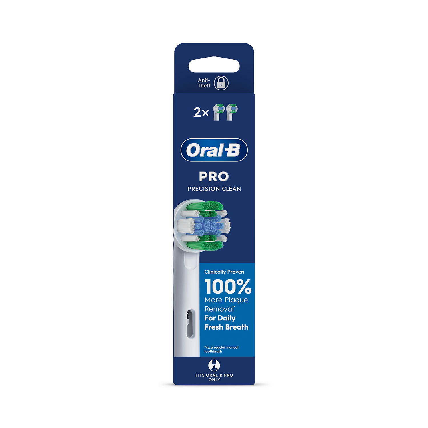 Oral-B Pro Precision Clean toothbrush heads 2 count (British brand)
