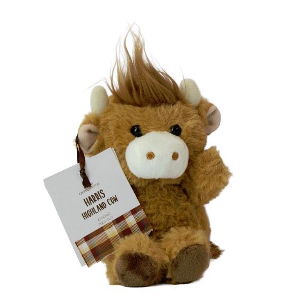Aroma Home Harris Highland Cow keyring, UK version