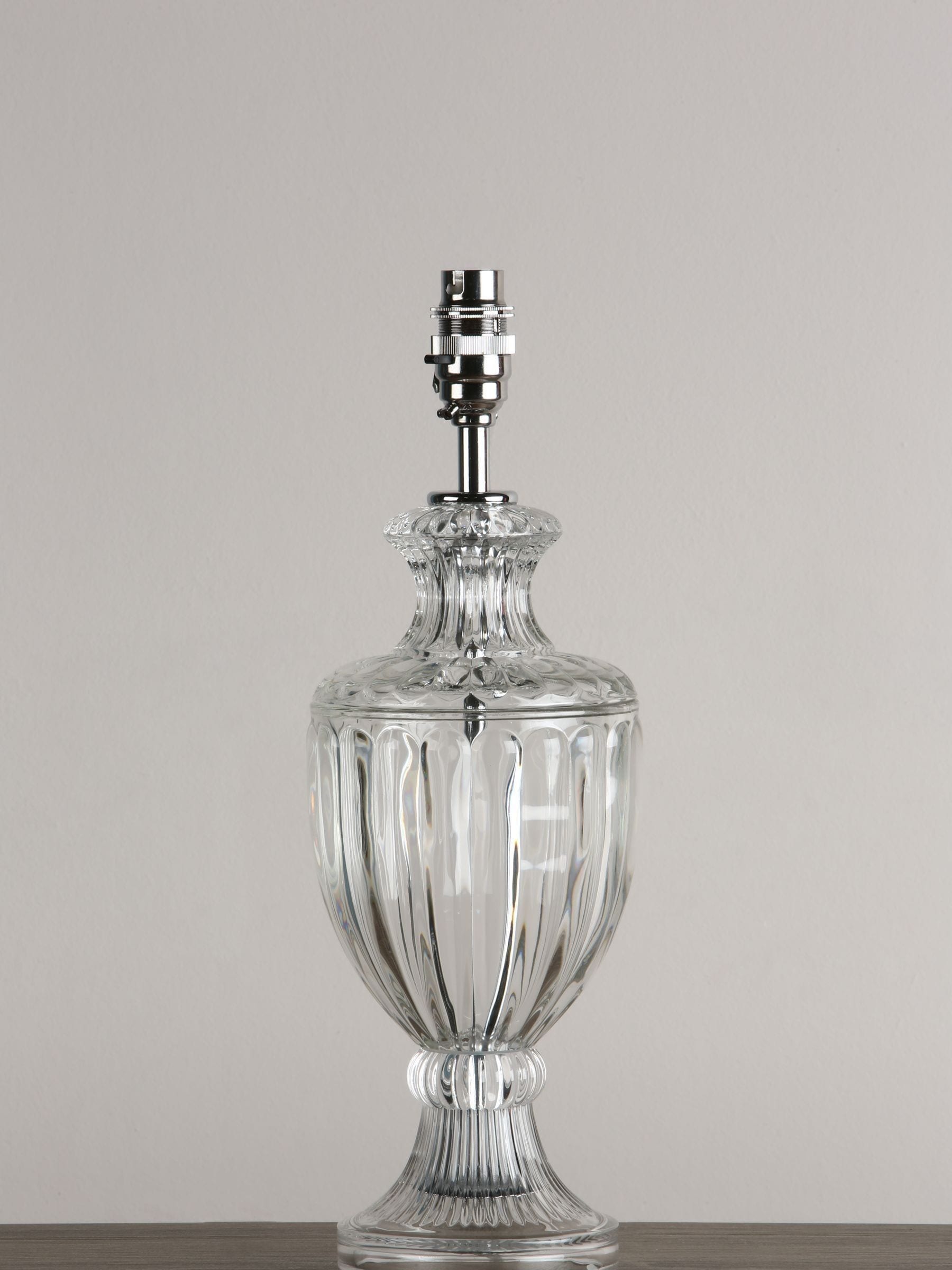 Laura Ashley Meredith cut glass crystal lamp base small, imported from the UK