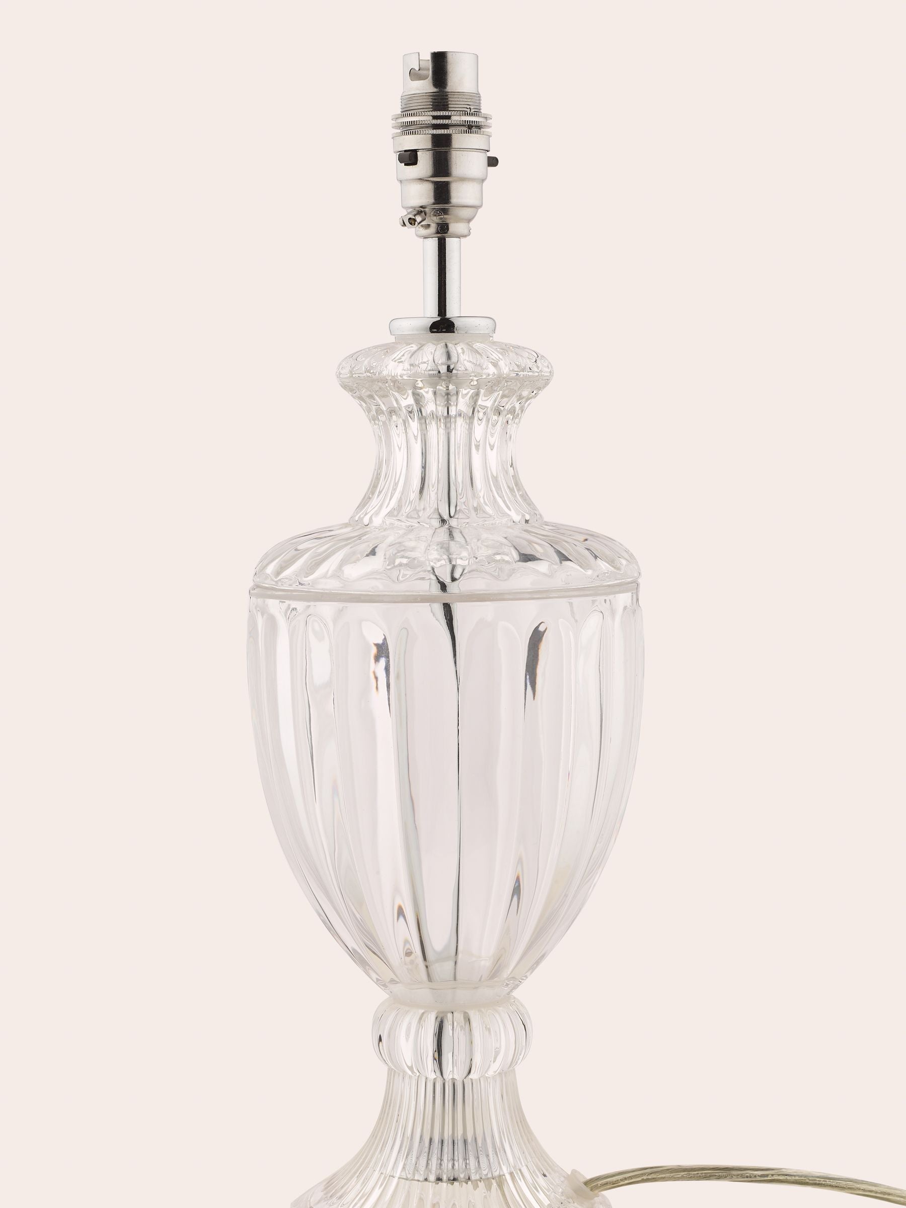 Laura Ashley Meredith cut glass crystal lamp base small, imported from the UK