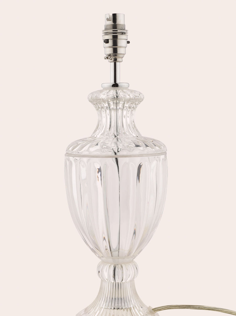 Laura Ashley Meredith cut glass crystal lamp base small, imported from the UK