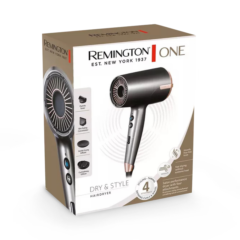 Remington ONE Dry & Style hair dryer D6077, imported from the UK