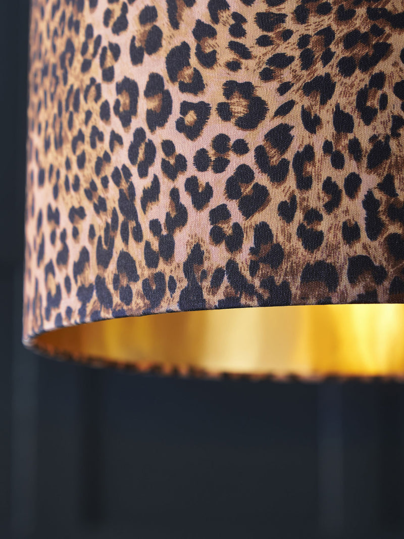 Rockett St George Leopard Love drum lamp shade - British product