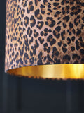 Rockett St George Leopard Love drum lamp shade - British product