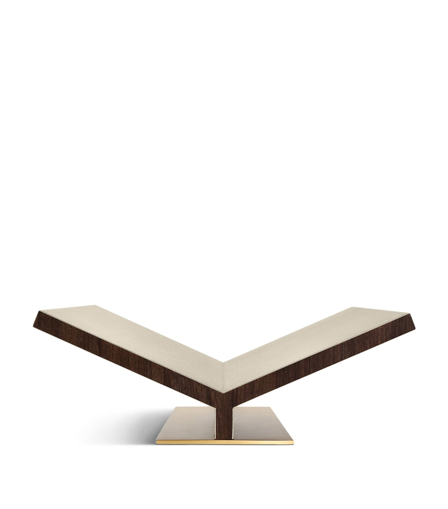 Assouline Walnut-Leather Ultimate Collector Bookstand - British product