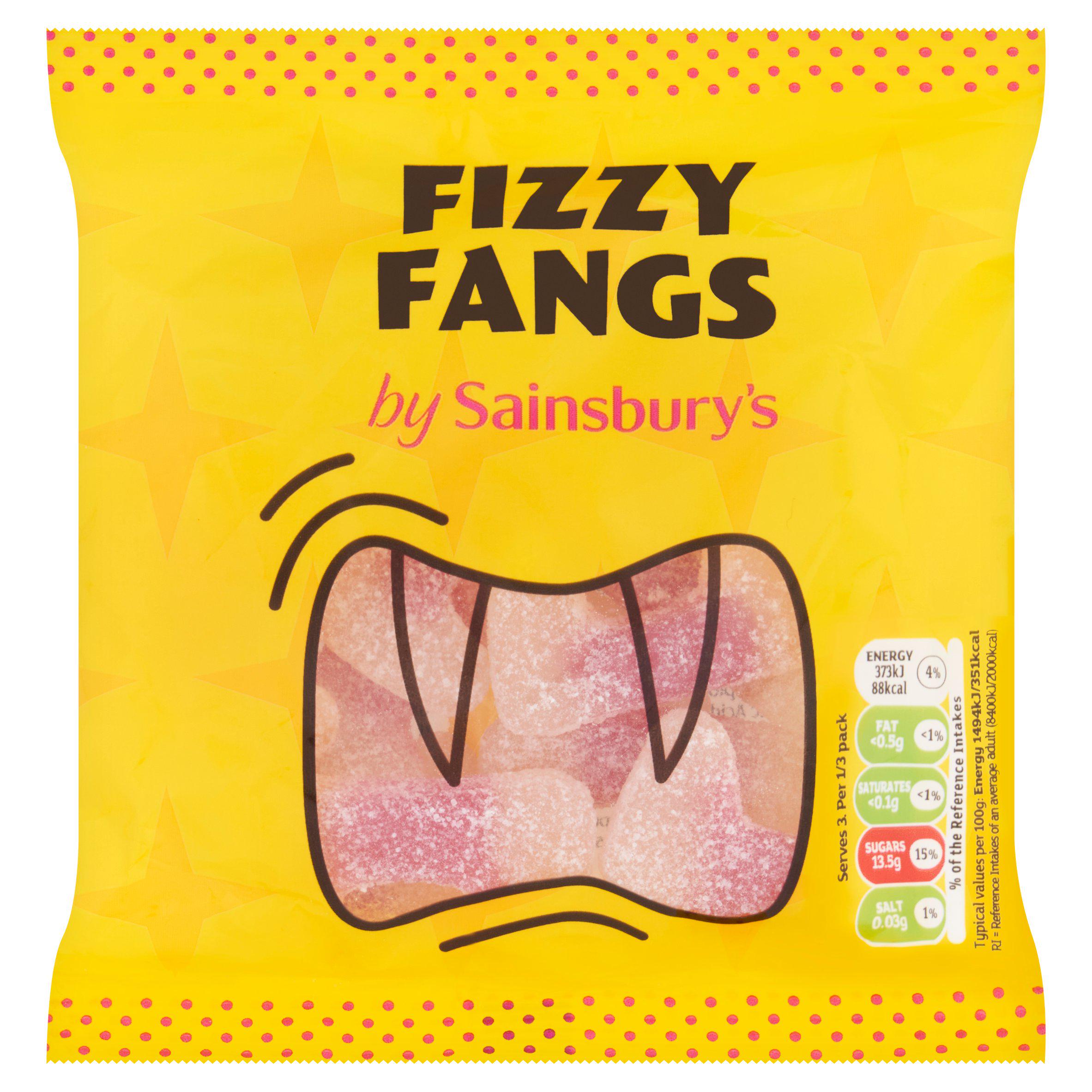 Sainsbury's Fizzy Fangs 75g GOODS Sainsburys   