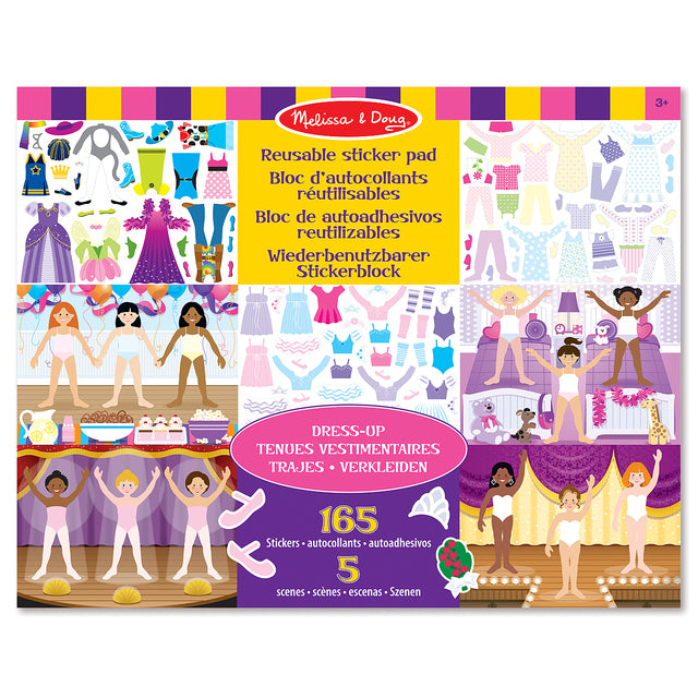 Melissa & Doug Reusable Sticker Pad Dress-Up 3yrs+ GOODS M&S   