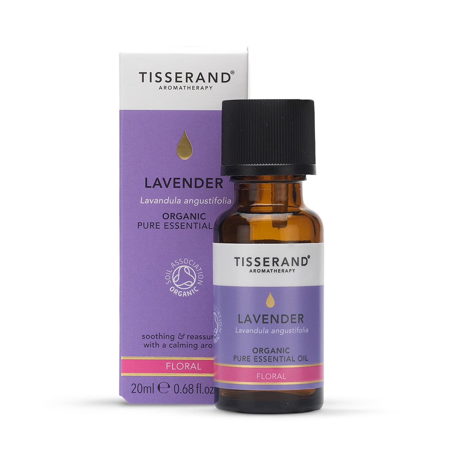 Tisserand lavender organic essential oil 20ml, imported from the UK