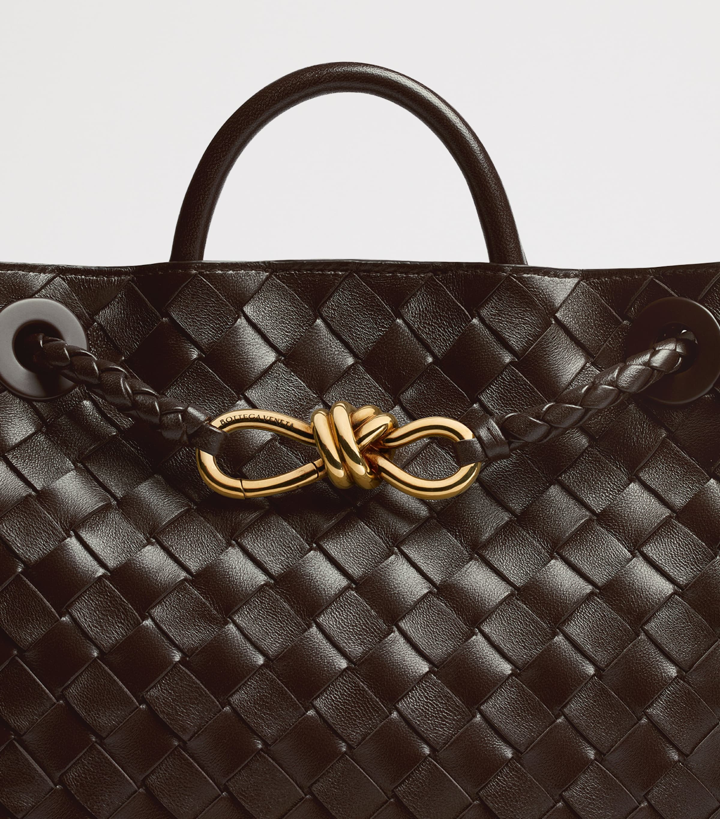 Bottega Veneta small leather Andiamo top-handle bag, UK version