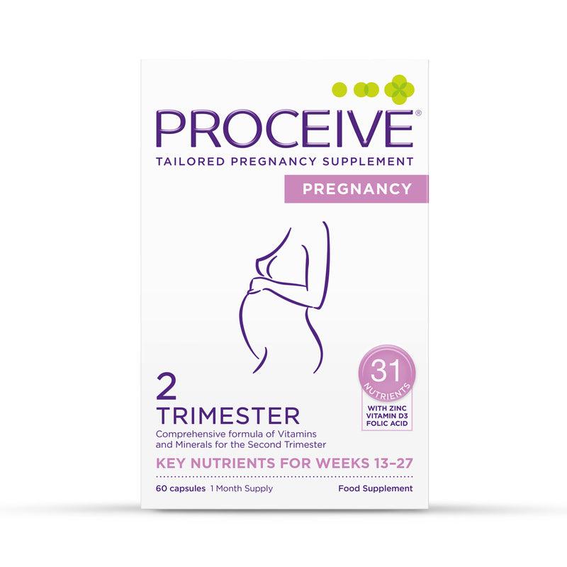 Proceive Maternity Multivitamin Trimester 2 60 Capsules, imported from the UK