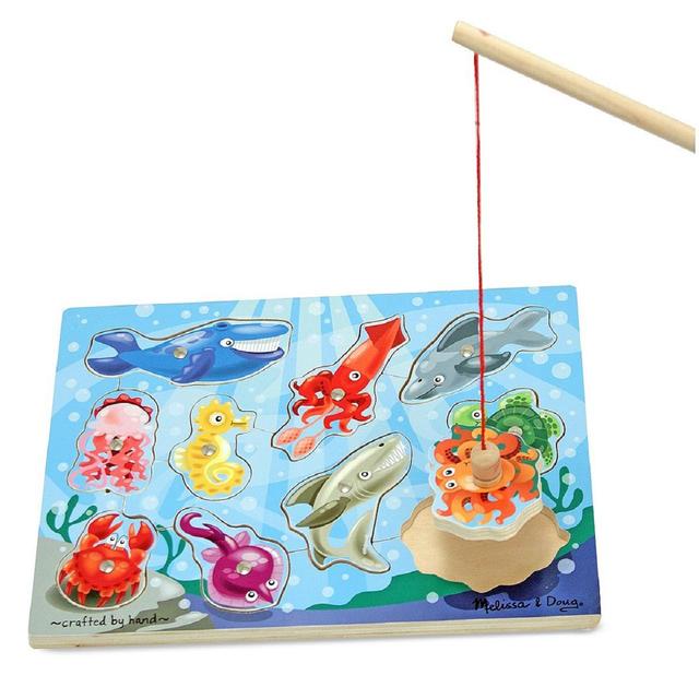 Melissa & Doug Magnetic Wooden Game Fishing 3yrs+ GOODS M&S   