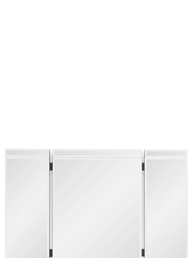Silver Sloane bevelled dressing table mirror 60cm x 90.5cm x 1.5cm (British brand)