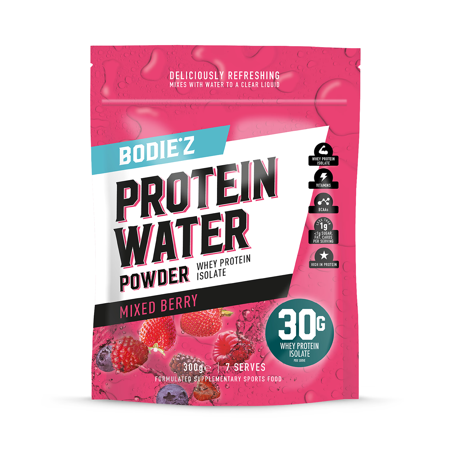BODIE'Z protein water Berry 300g (British brand)