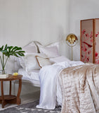 Gingerlily mulberry silk Windsor bedspread for Super King bed 240cm x 240cm, UK version