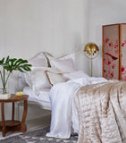 Gingerlily mulberry silk Windsor bedspread for Super King bed 240cm x 240cm, UK version