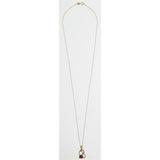 Revere gold ruby diamond pendant necklace 45cm chain, imported from the UK