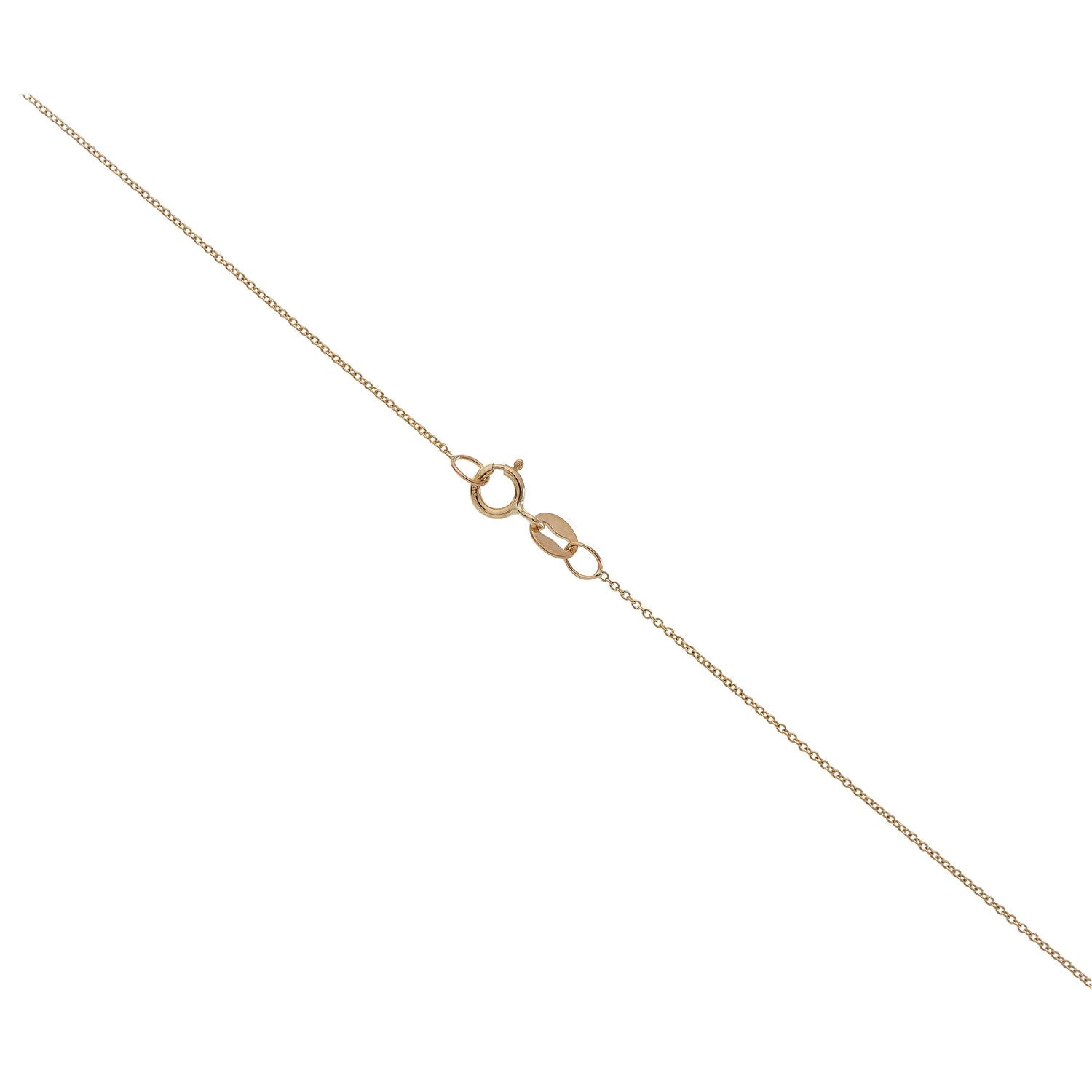 Revere gold ruby diamond pendant necklace 45cm chain, imported from the UK
