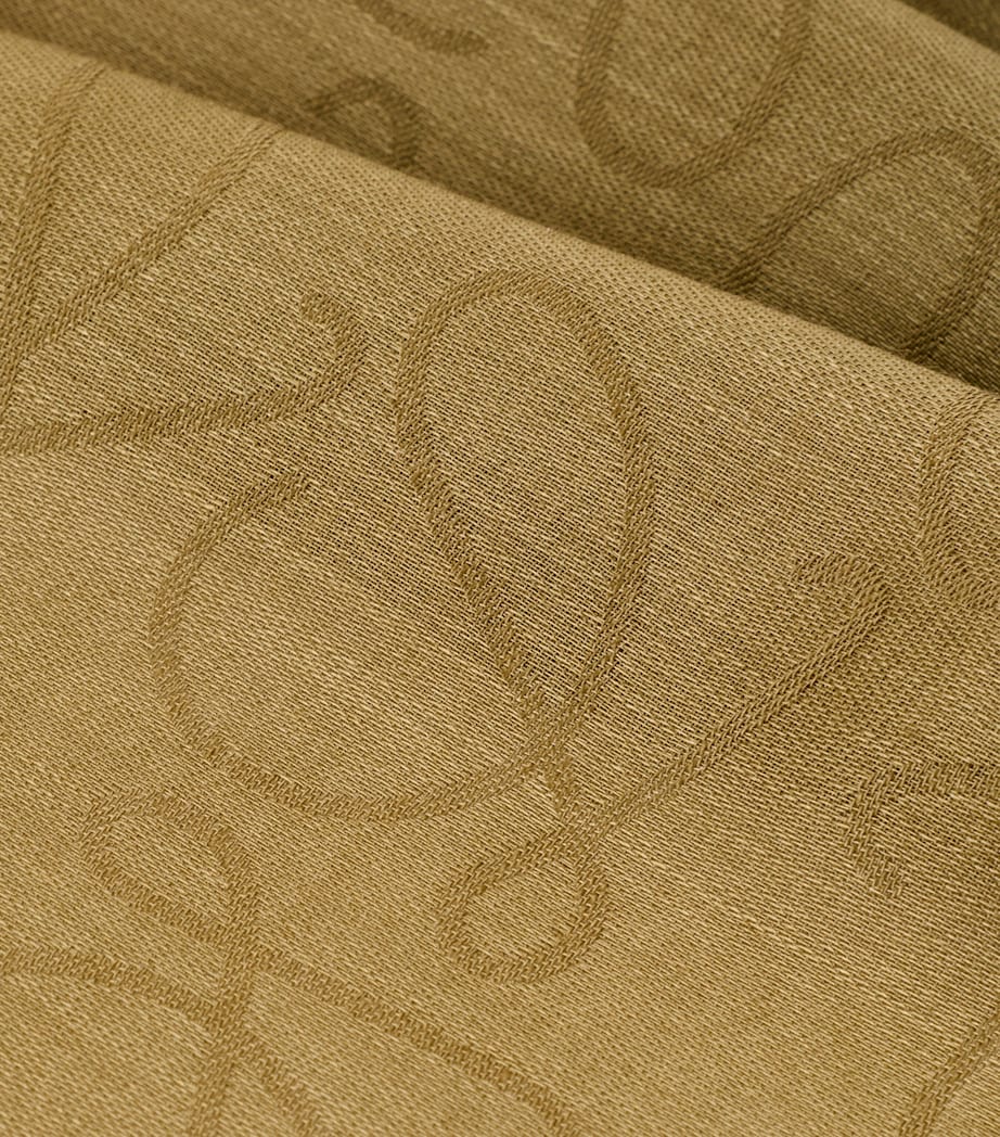 LOEWE Anagram wool and silk scarf 140cm, UK version
