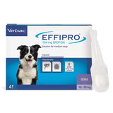 Effipro Spot-On Flea and Tick Treatment for Medium Dogs 10-20kg 4 x 135mg